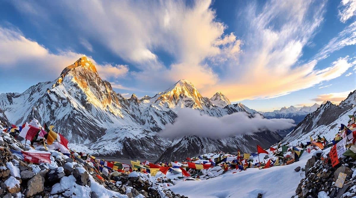 Pasang Temba Sherpa leading an expedition to Everest Base Camp
